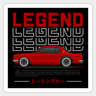 Tuner Red Hakosuka JDM Sticker